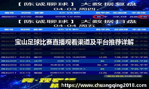 宝山足球比赛直播观看渠道及平台推荐详解